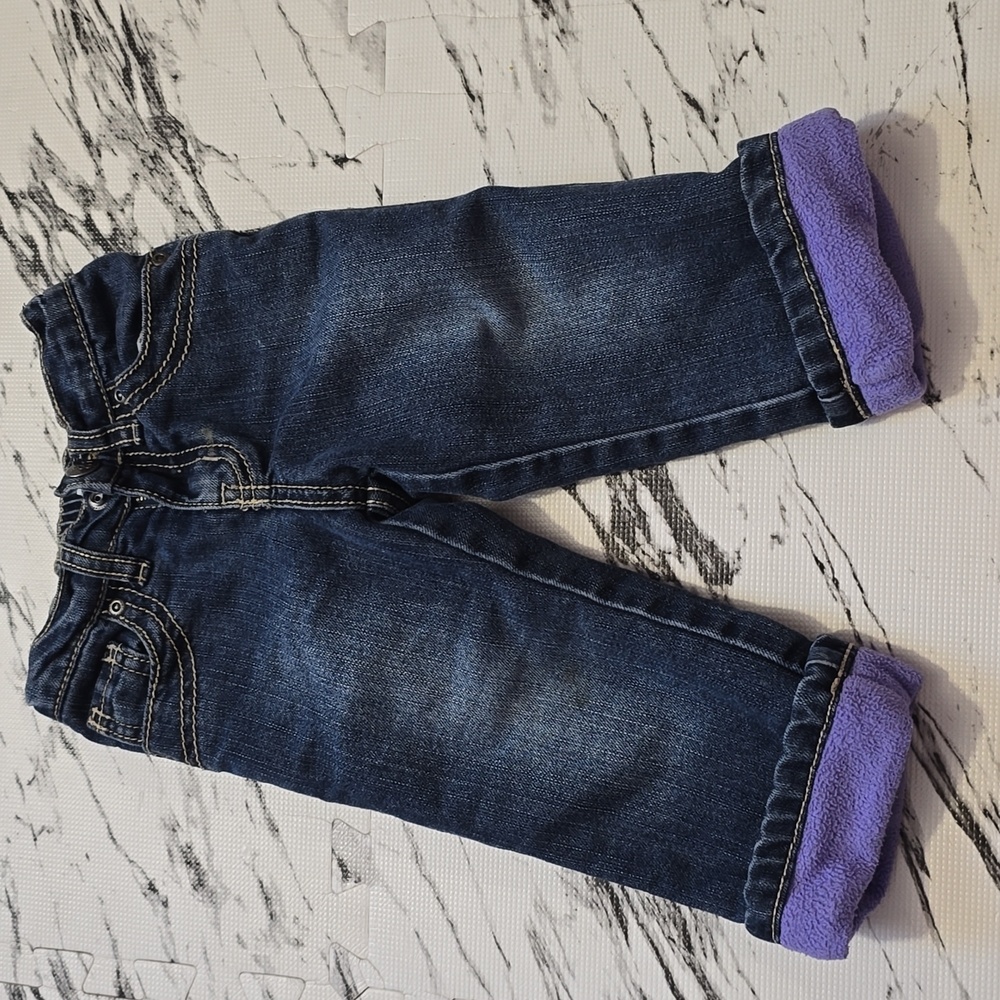 1989 Place Kids Jeans with Purple Cuffs